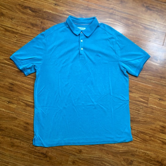 Tommy Bahama Other - Tommy Bahama Islandzone Men's Teal Polo Shirt Size XL Coastal Nautical Casual